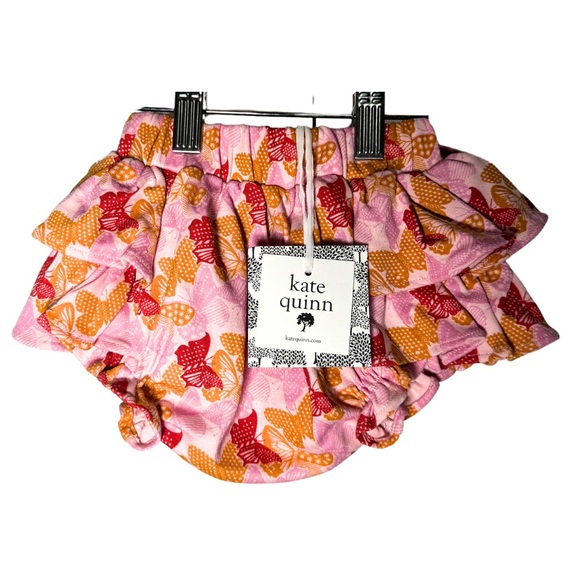 Kate Quinn | Skirted Ruffle Baby Bloomer Butterfly Print 0-3M - Picture 4 of 8